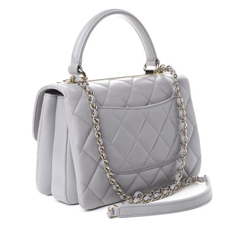 chanel handbag grey